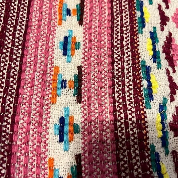 NWT Tru Luxe Jeans Top with Mixed Material. Size med. - Picture 3 of 6